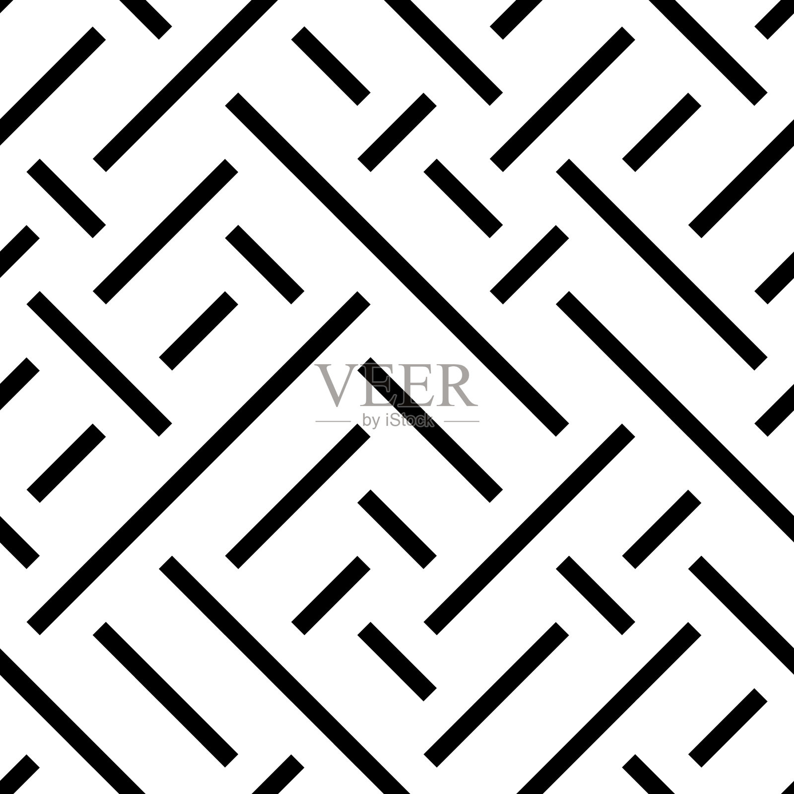 无缝模式与斜黑色部分插画图片素材