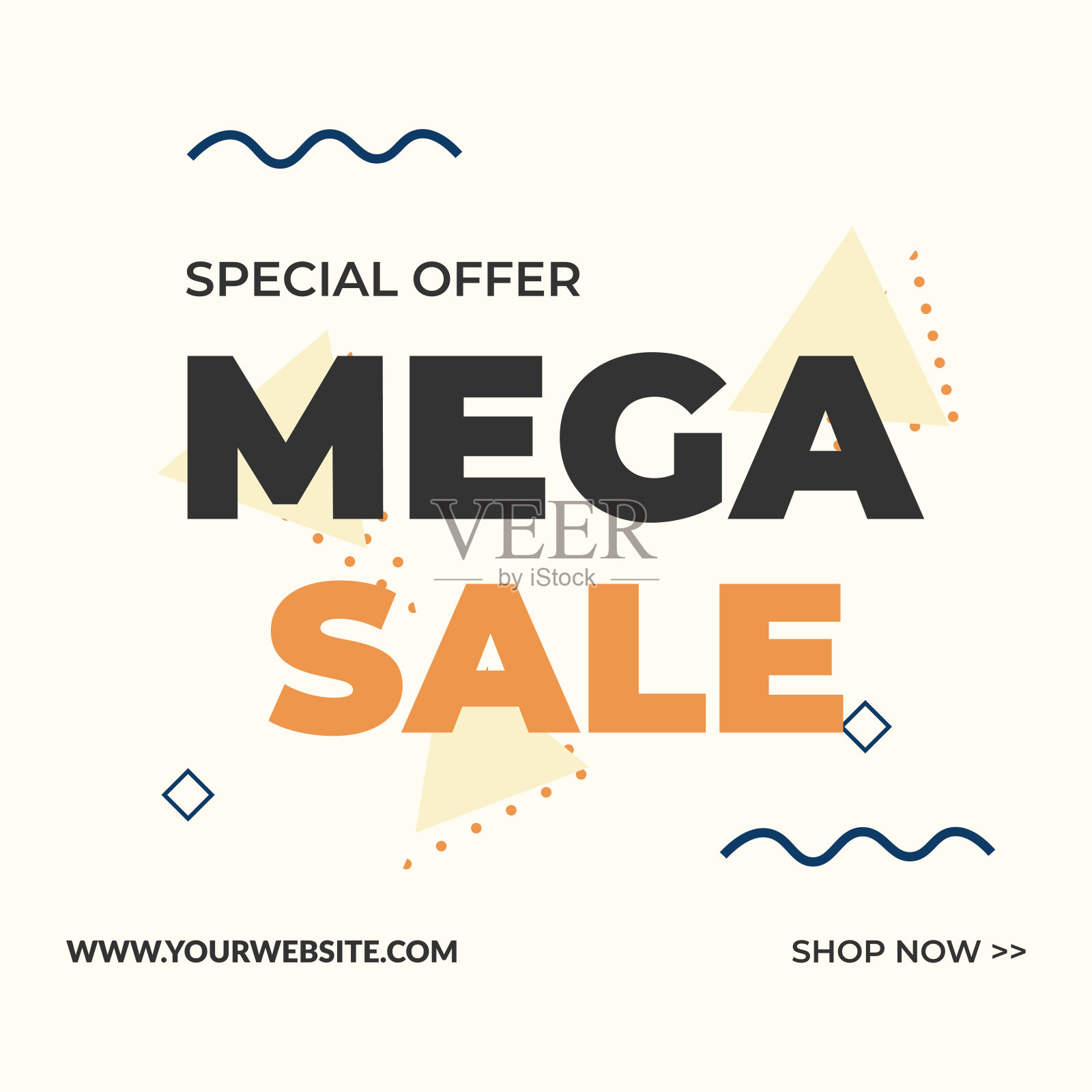 销售横幅模板设计。超级销售，特别优惠的网络和社会媒体营销最好的价格在向量插画图片素材