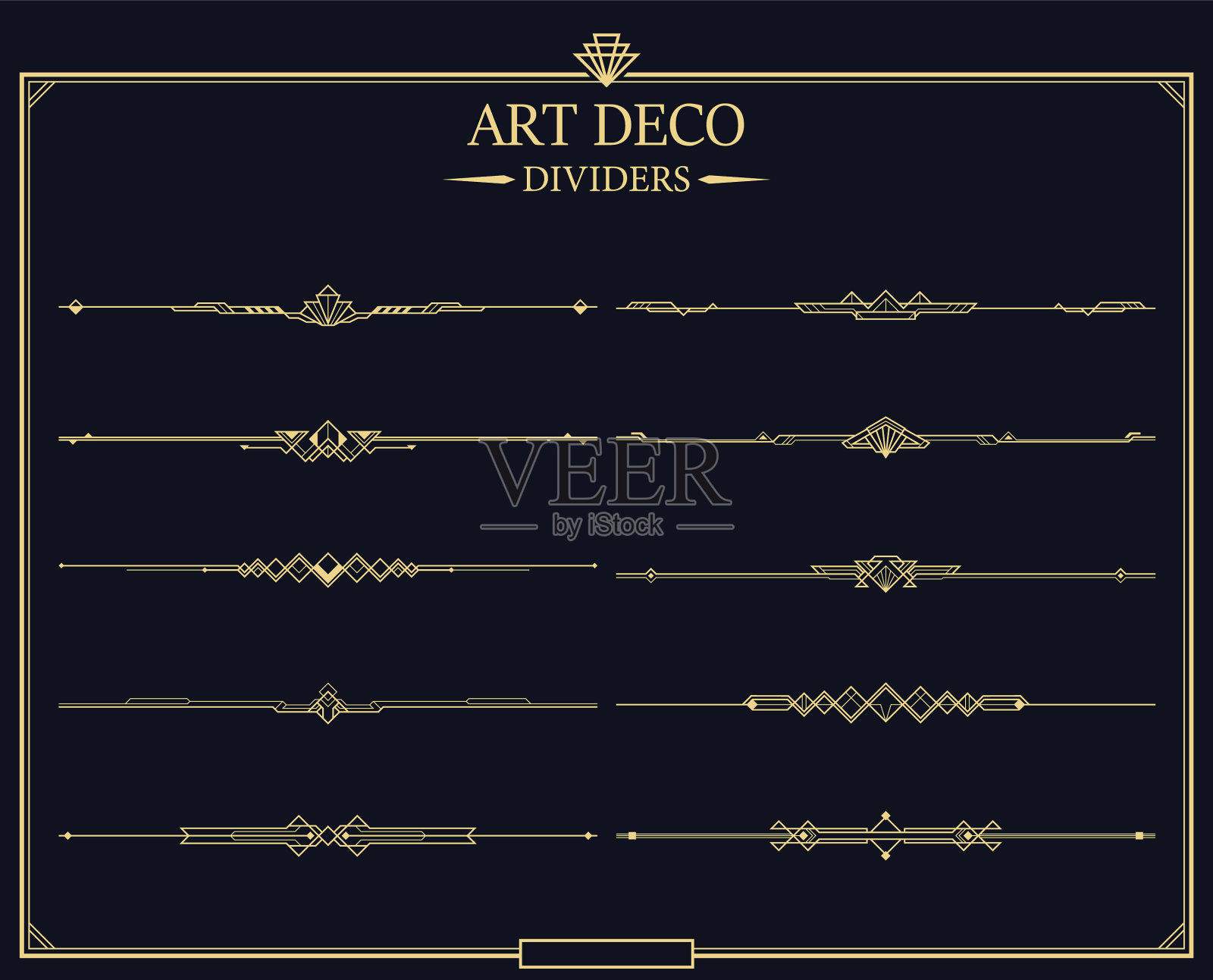 设置艺术装饰金书法分页器插画图片素材