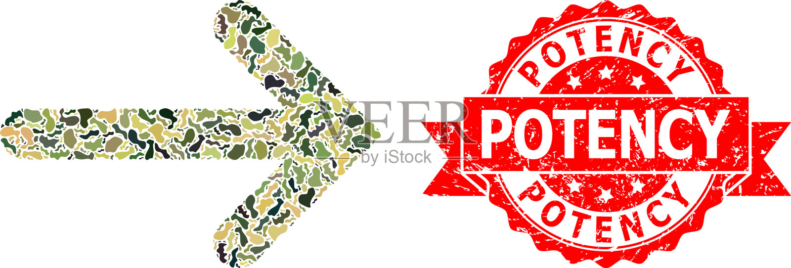 遇险效力印章印章和军事插画图片素材