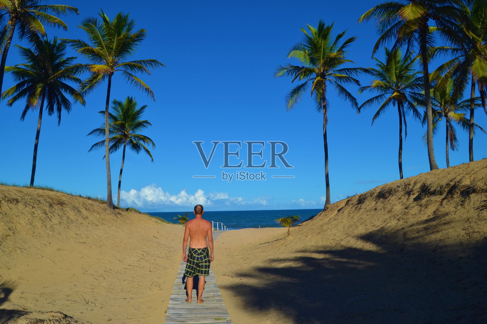 在去海滩的路上照片摄影图片