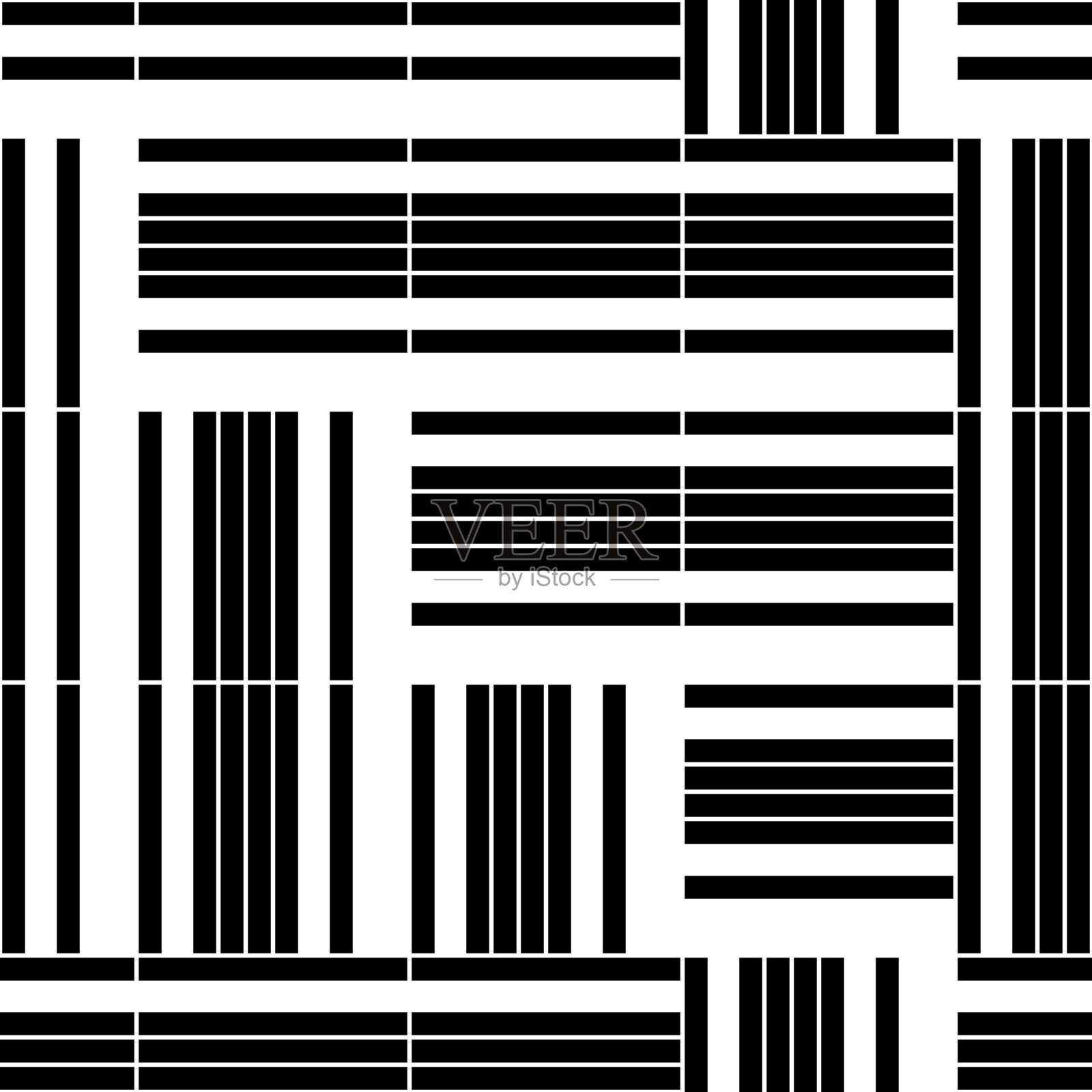 水平和垂直无缝模式插画图片素材