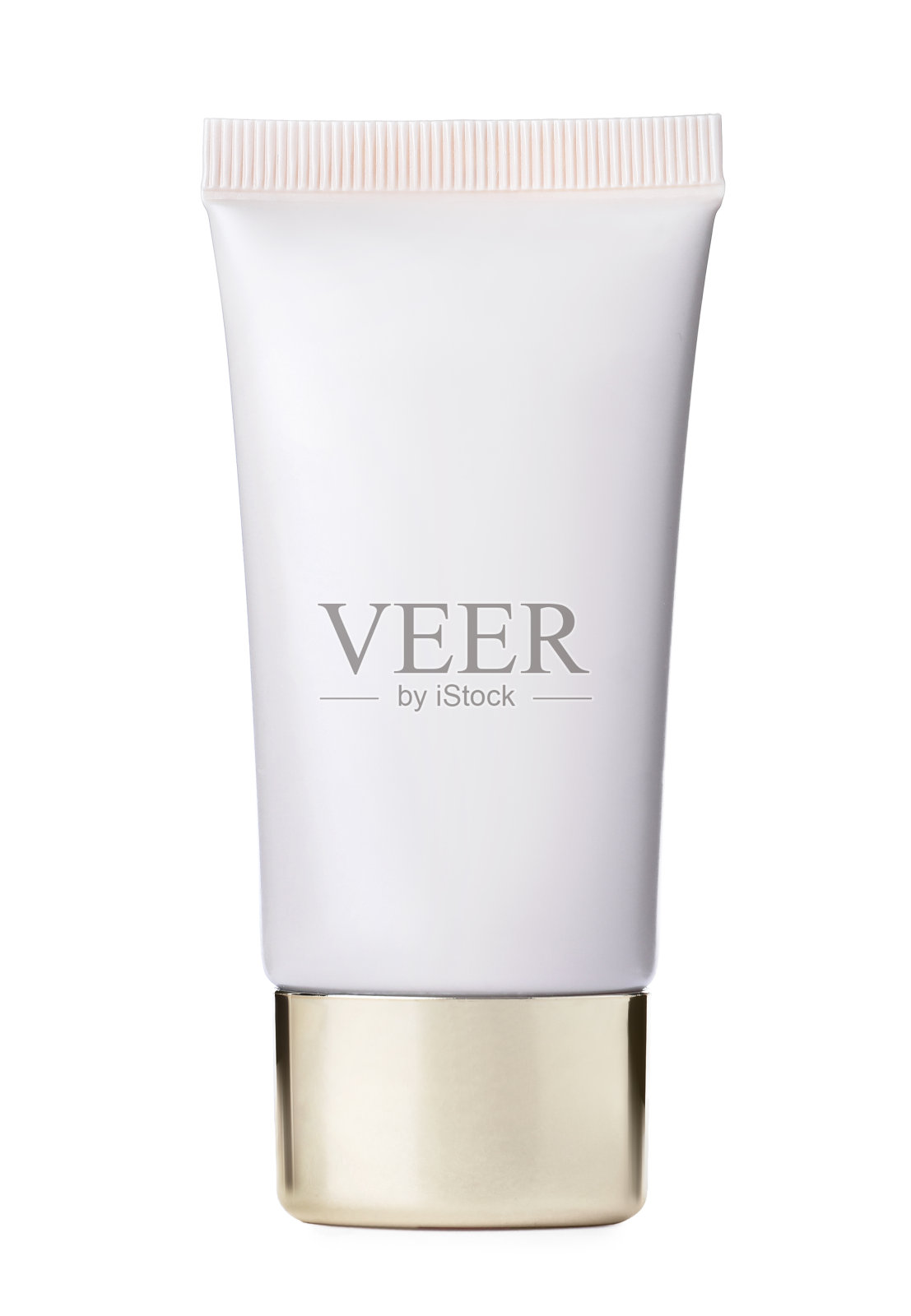 瓶子皮肤粉底隔离在白色。化妆产品照片摄影图片