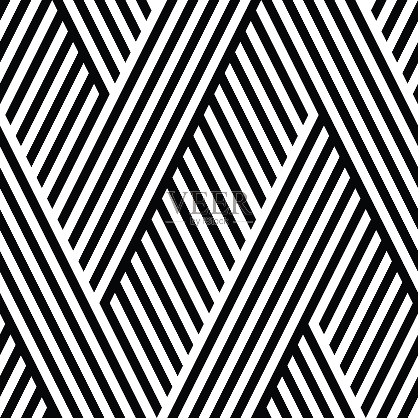 无缝模式与斜黑色部分插画图片素材