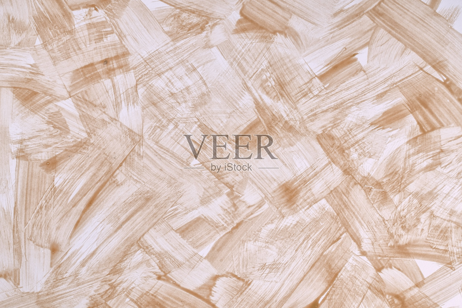 抽象艺术背景颜色为浅棕色和白色。在画布上用笔触和水彩作画。照片摄影图片