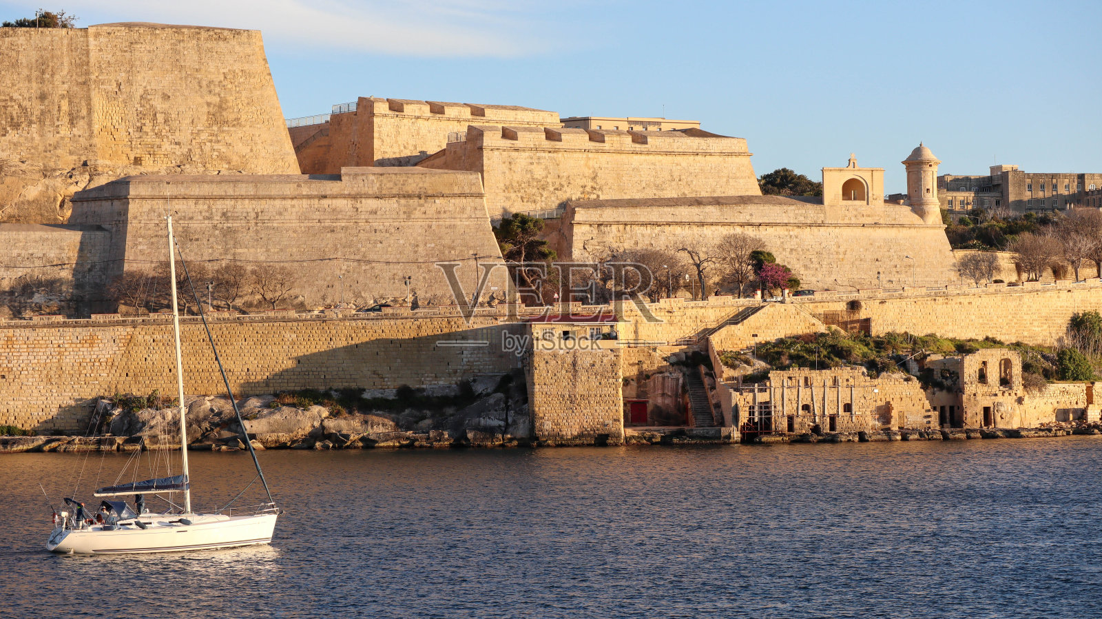 马尔他马努埃尔岛，马尔他首都，马尔他圆顶，马尔他圆顶海景照片摄影图片