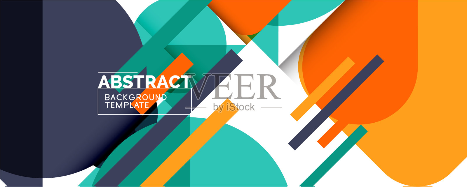 用简洁的几何抽象背景插画图片素材