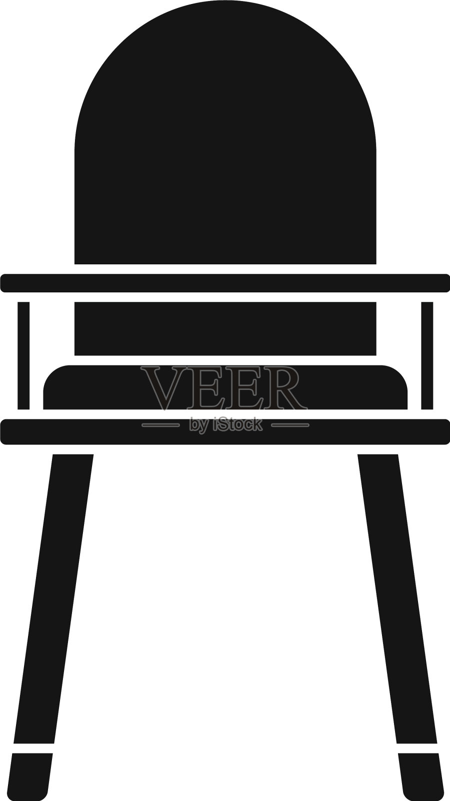 高喂椅图标简单风格图标素材