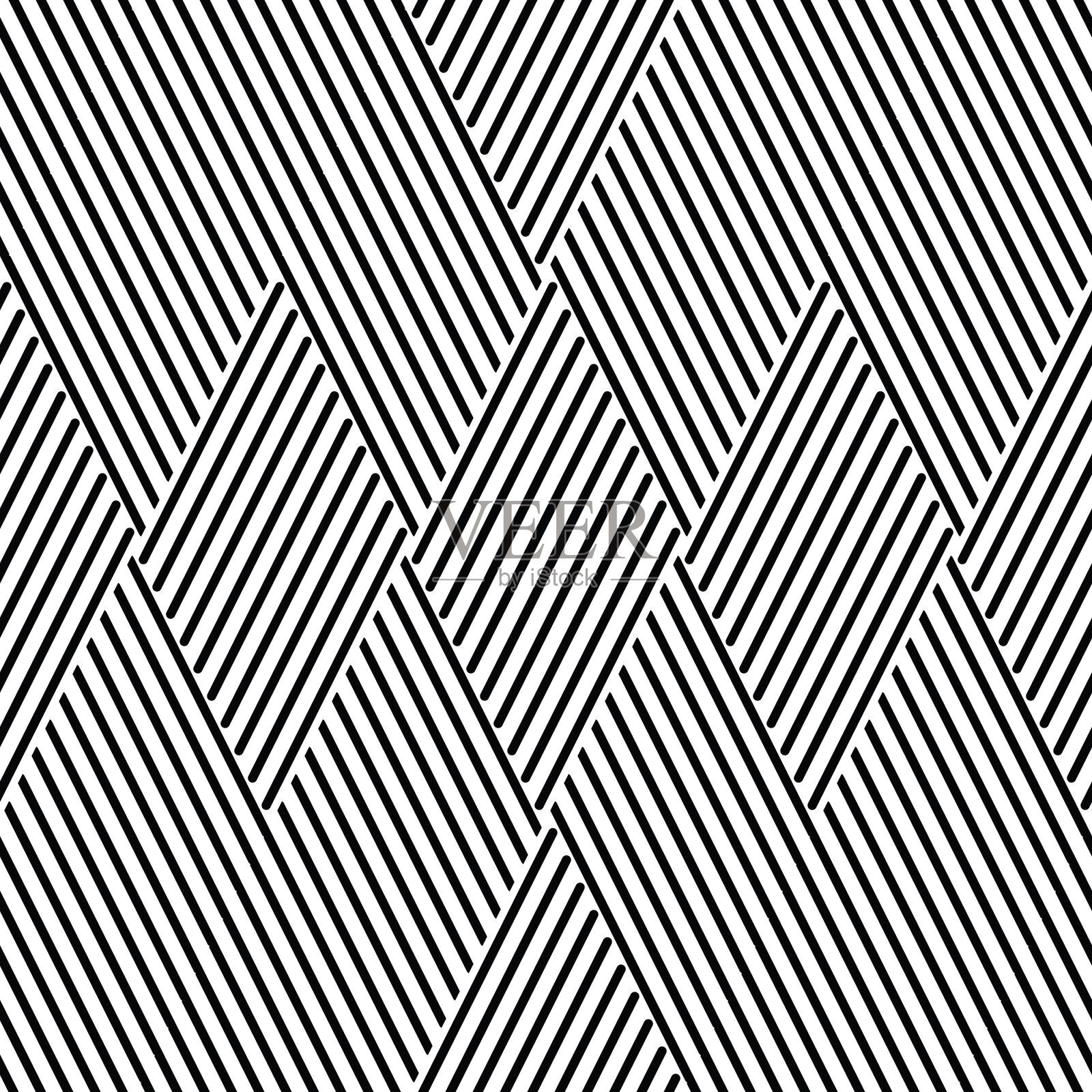 无缝模式与斜黑色部分插画图片素材