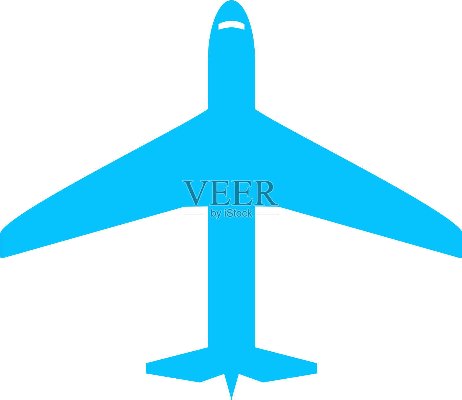 飞机图标平插画图片素材