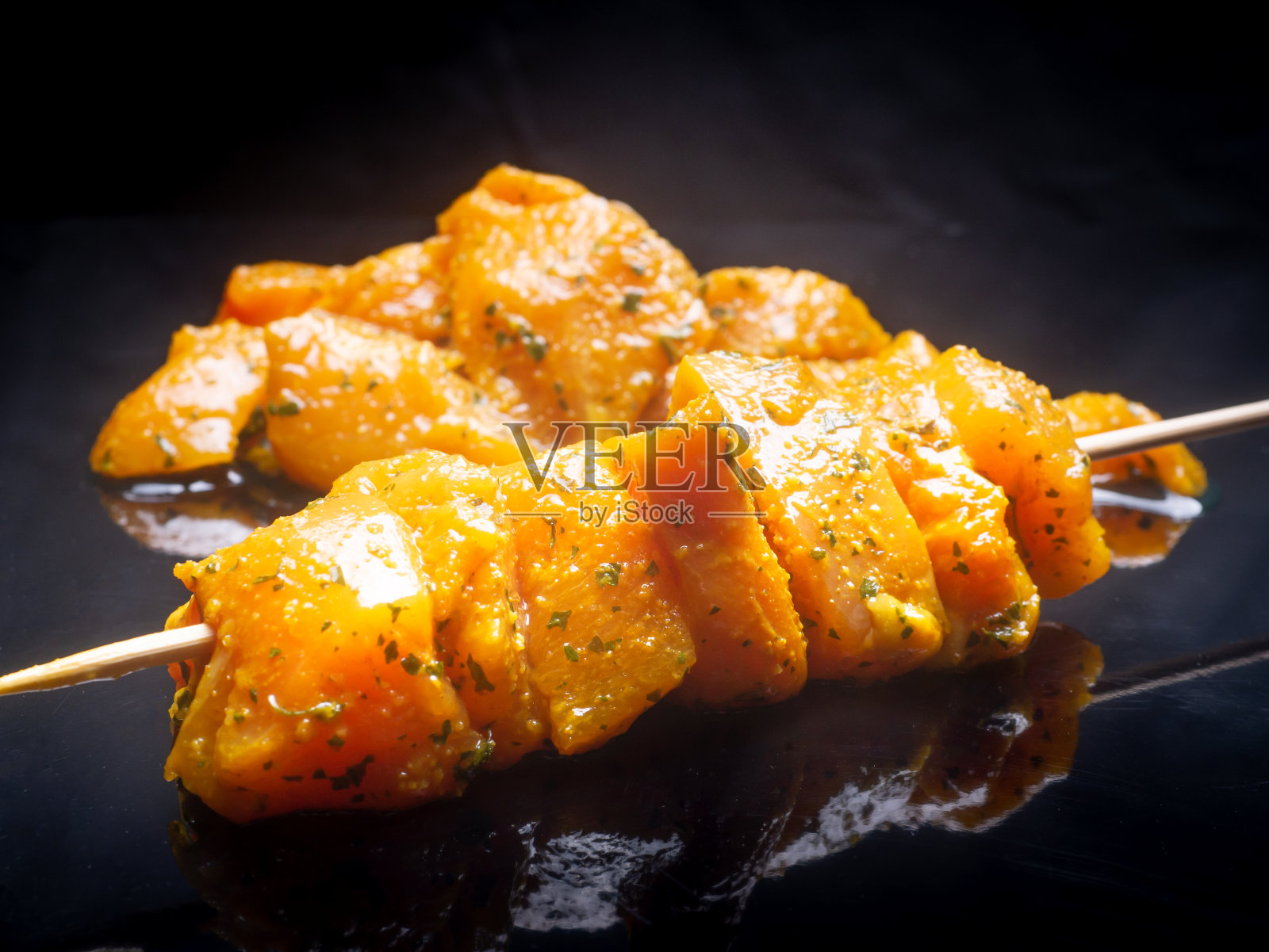 鸡肉串照片摄影图片