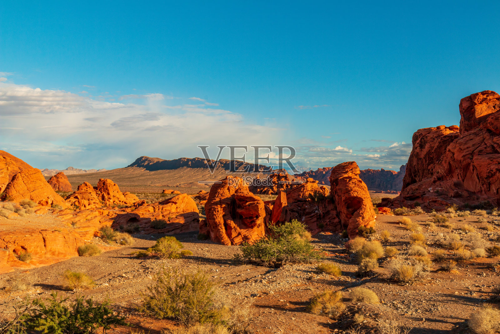 戏剧性的山谷火州立公园景观照片摄影图片