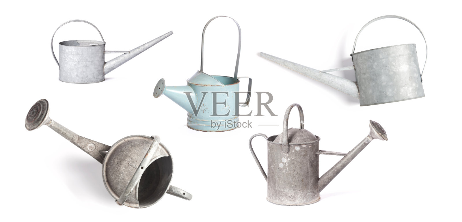 喷壶设置孤立的白色照片摄影图片