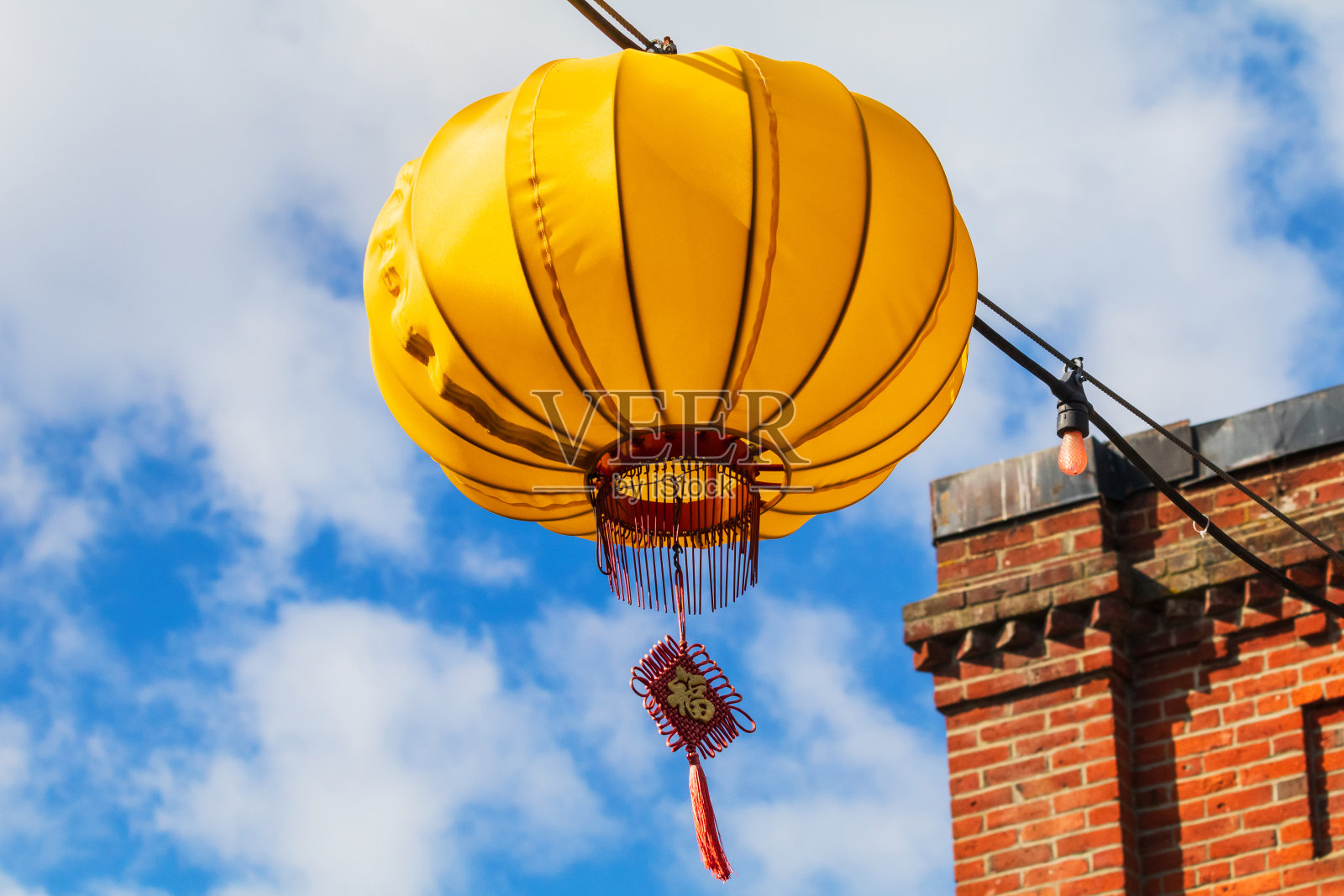 色彩鲜艳的中国灯笼照片摄影图片