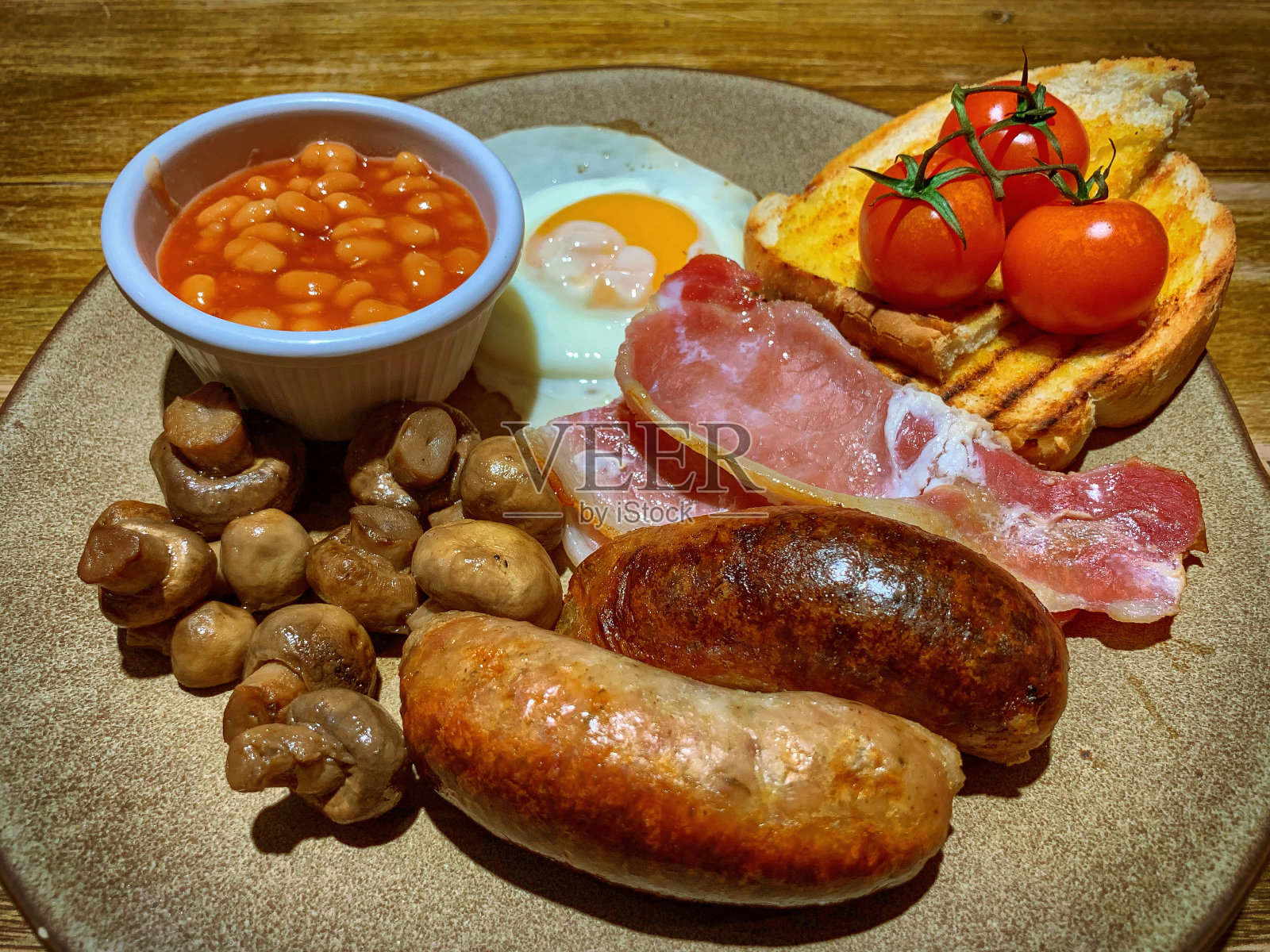 英语油炸早餐照片摄影图片