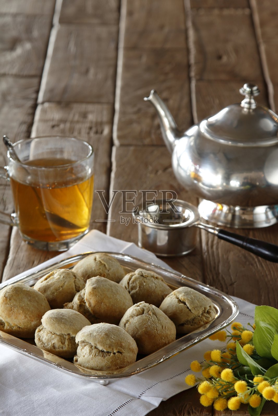 点心选择茶或咖啡时间照片摄影图片