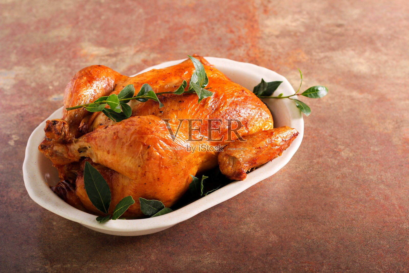 烤全鸡照片摄影图片