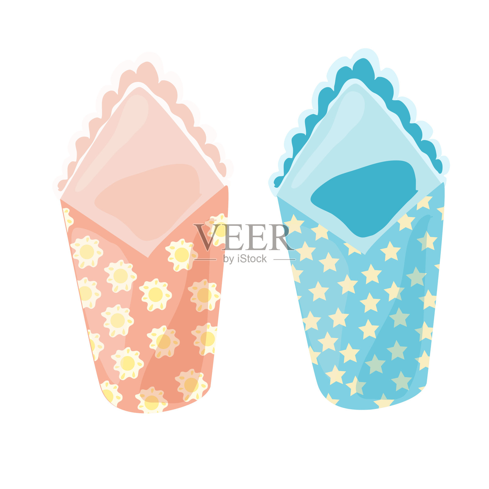 来自妇产医院的新生儿儿童睡袋设计元素图片