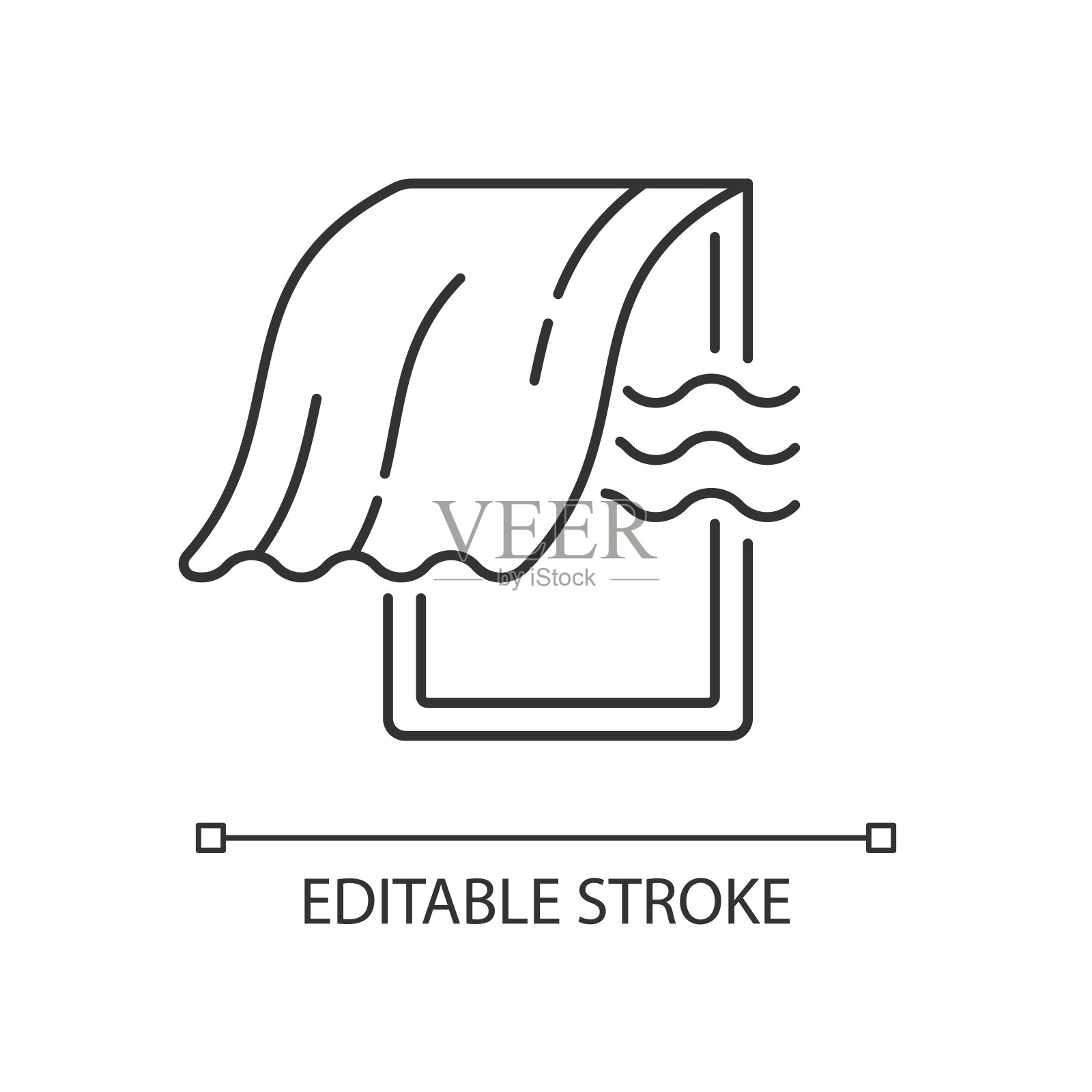 晾晒卧室线性图标图标素材