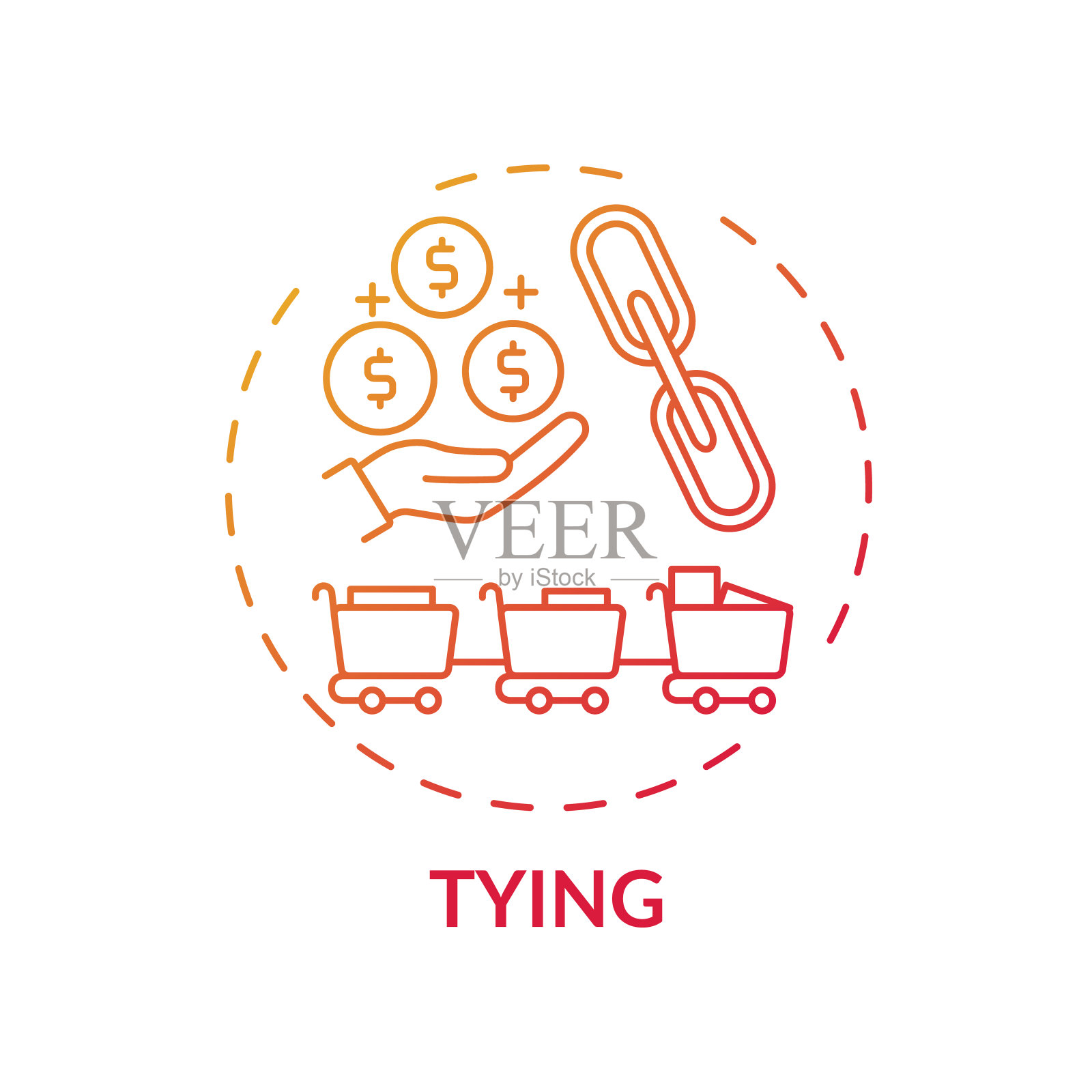 系结概念图标插画图片素材