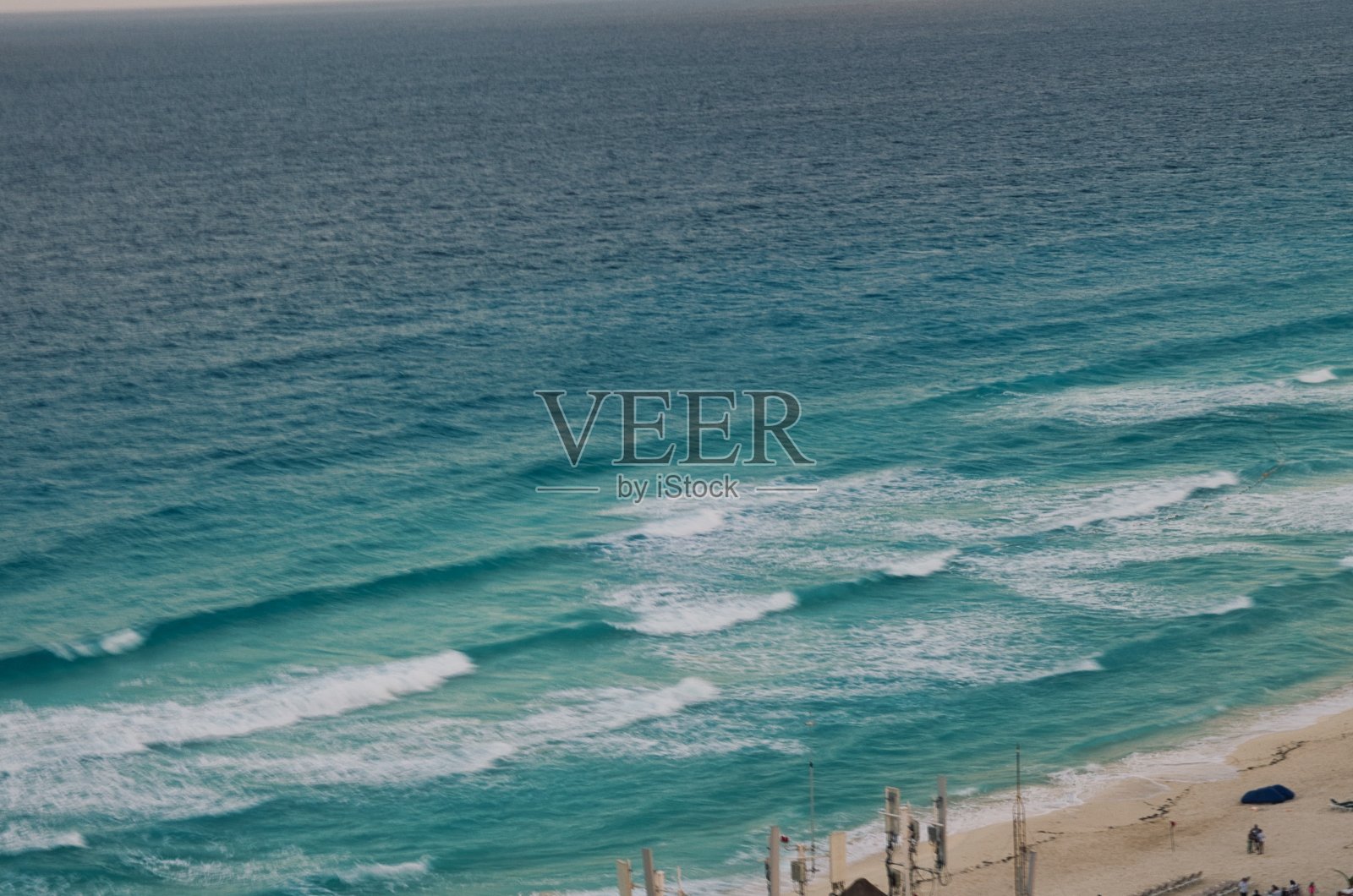 墨西哥坎昆美丽的海滩和大海照片摄影图片