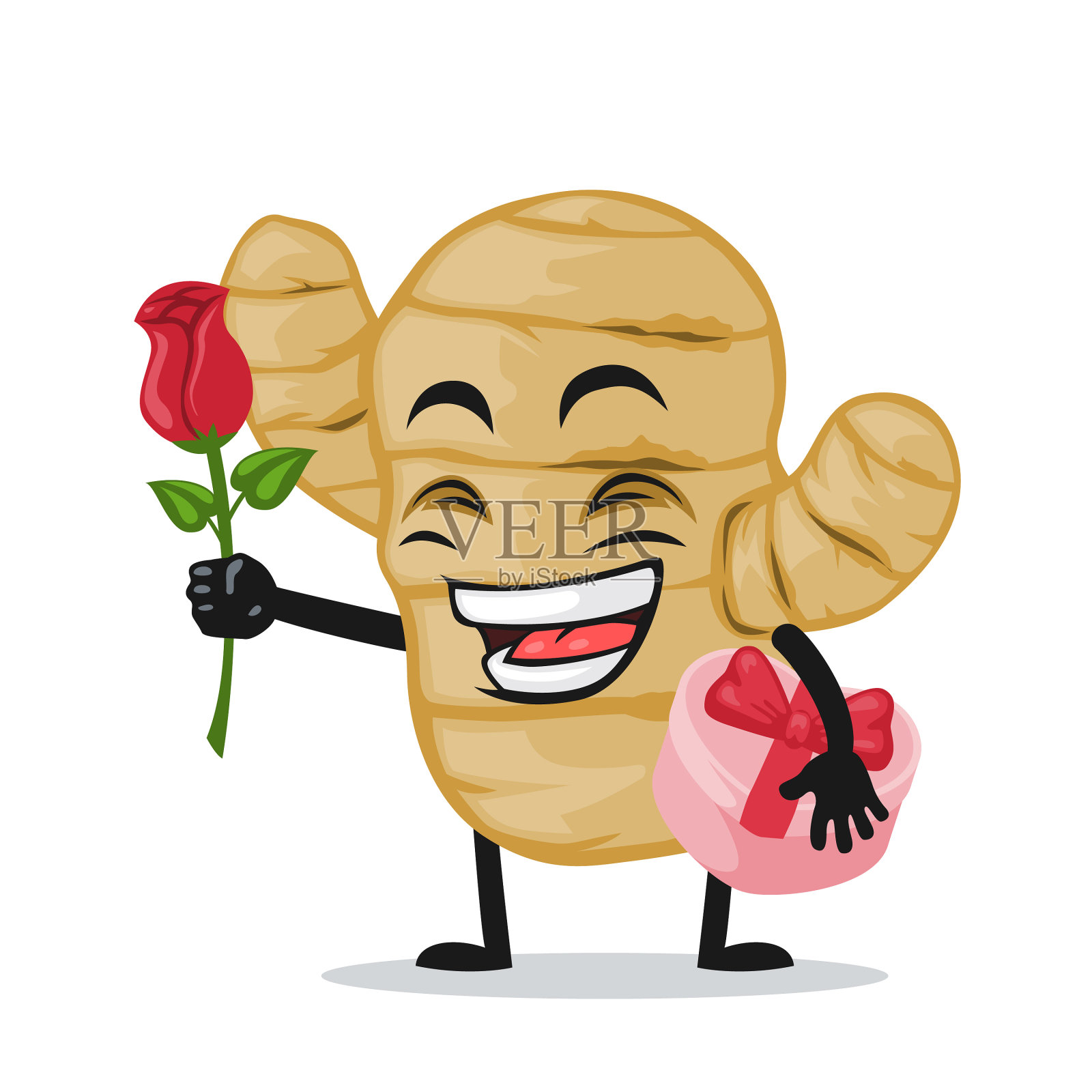 姜吉祥物或角色设计元素图片