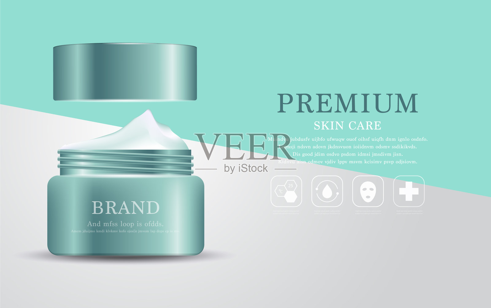 年售保湿面霜插画图片素材