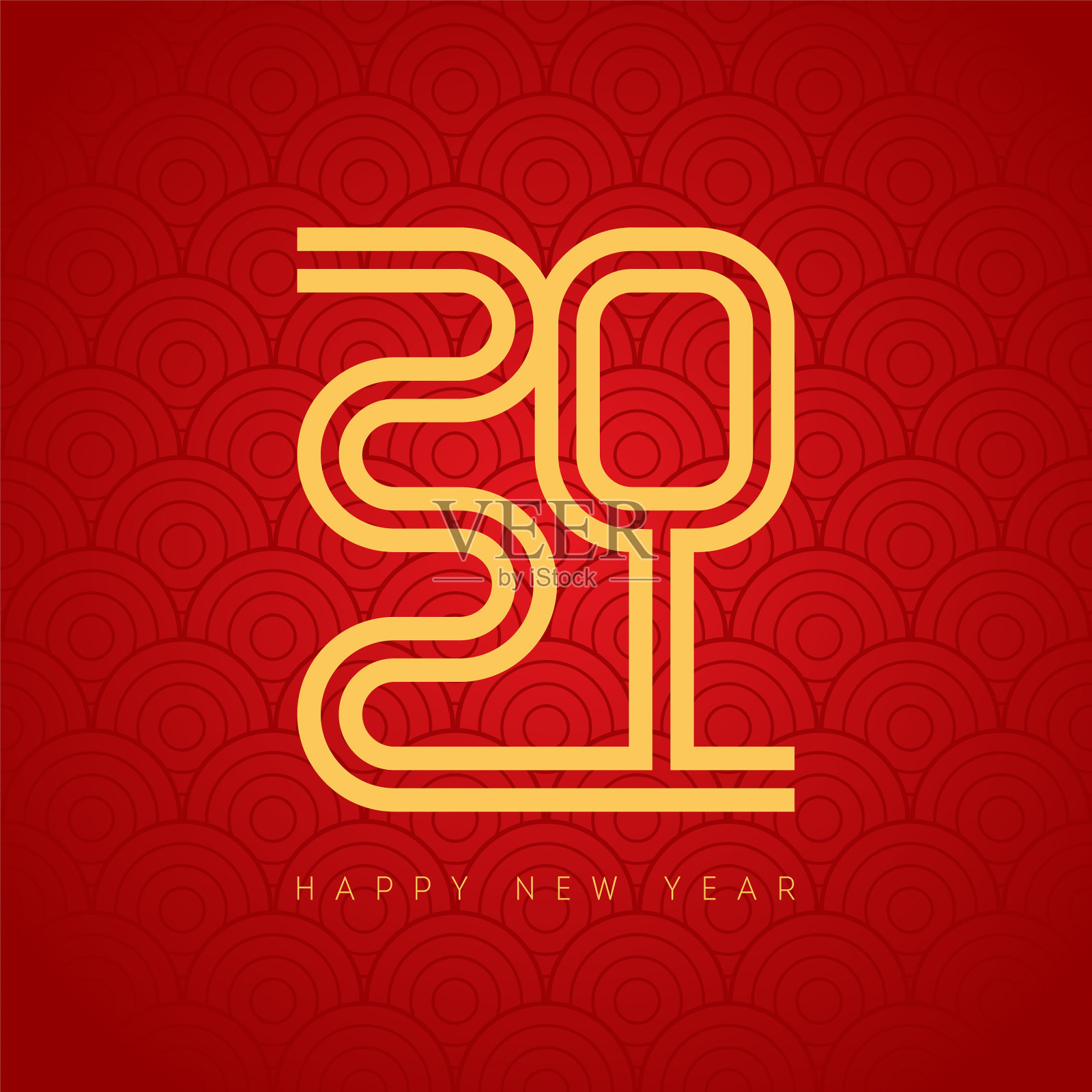 新年快乐2021假日背景封面设计模板素材