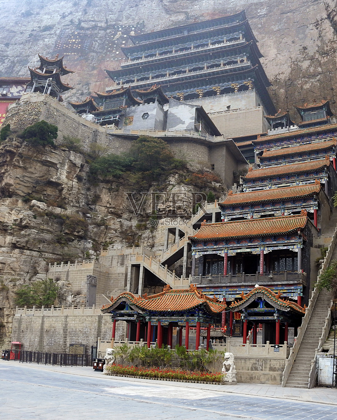 村落与文化-平遥附近的绵山寺庙-中国照片摄影图片