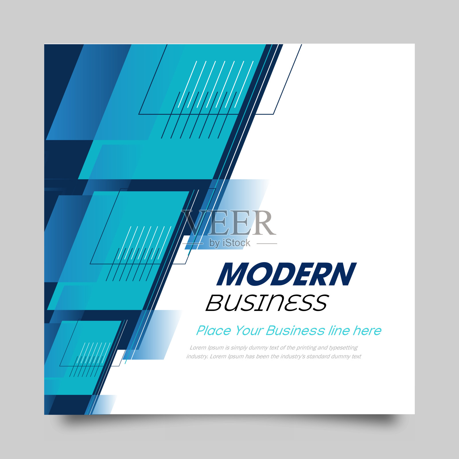 社交媒体横幅张贴模板广告的业务推广设计模板素材