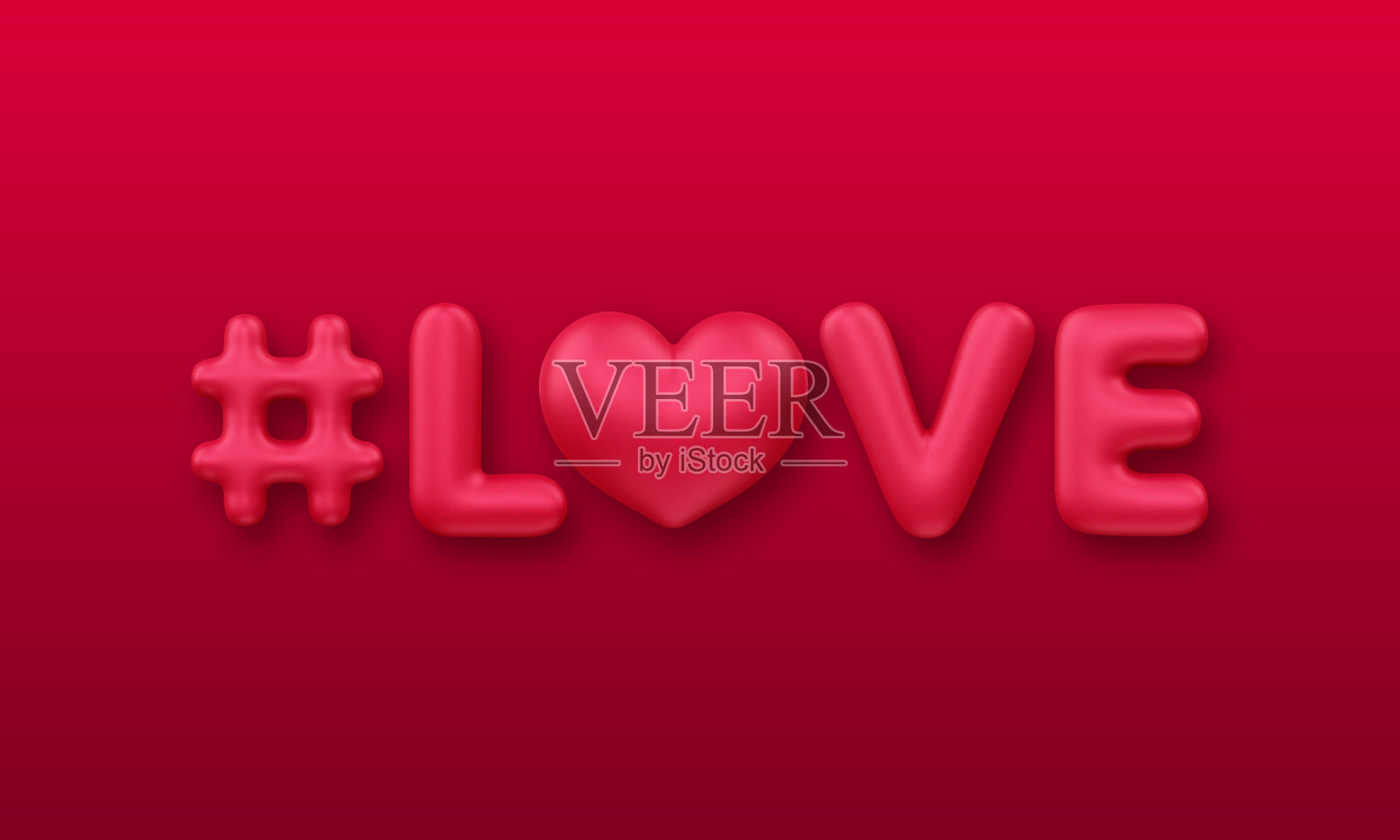 3D爱情登记插画图片素材