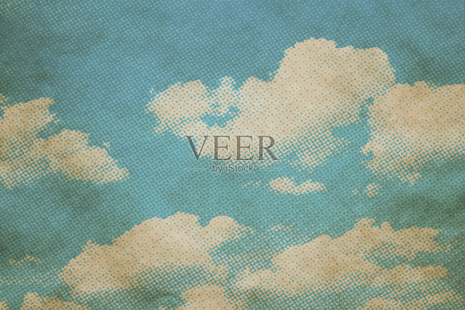 旧纸上的复古天空图案照片摄影图片