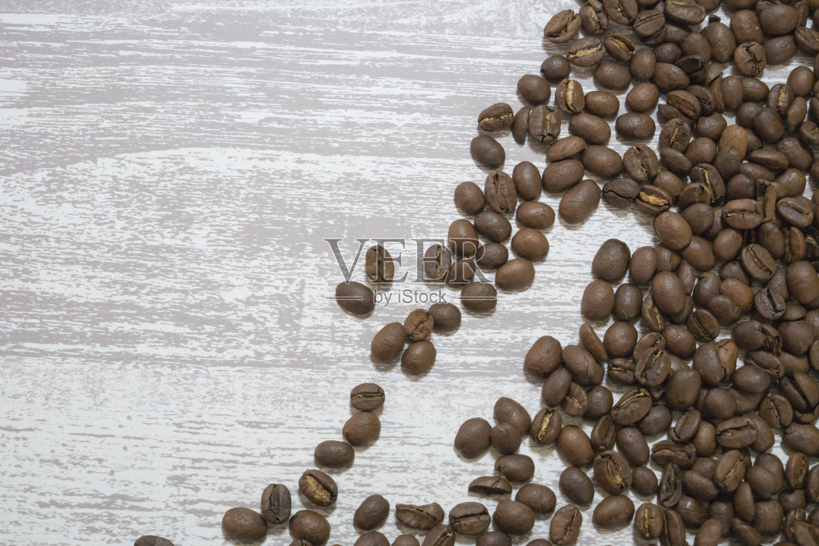 木纹背景和咖啡豆背景材料照片摄影图片