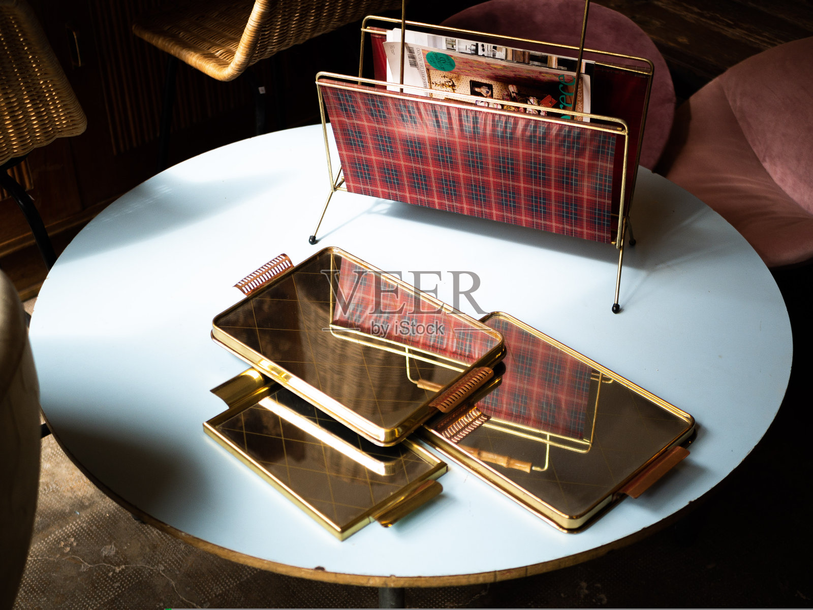 老式家居装饰。照片摄影图片