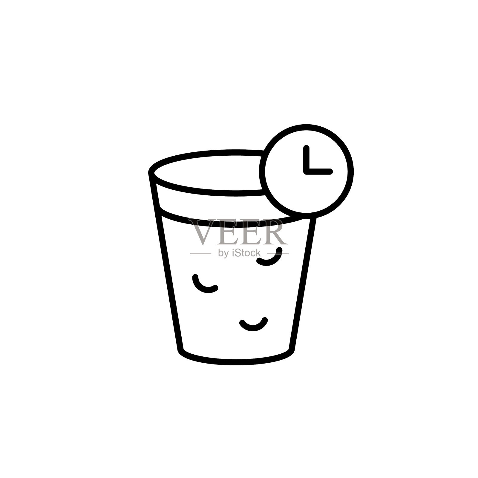 恒温酸奶线性图标发酵插画图片素材