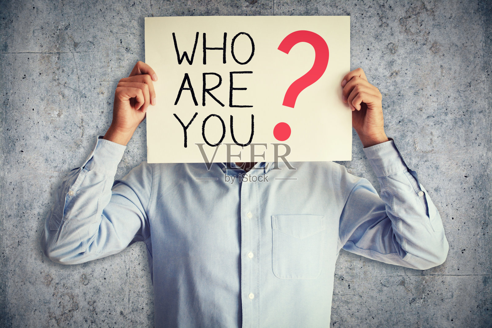 你在问谁是商人的角色照片摄影图片