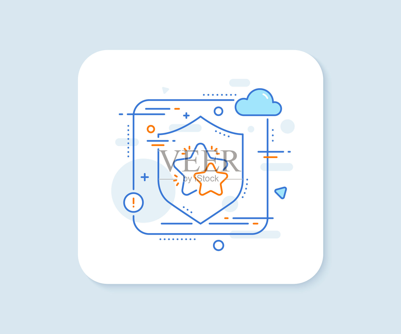 星线图标反馈评级标志插画图片素材