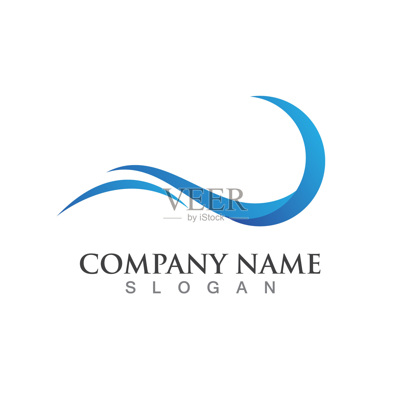 水波图标插画图片素材