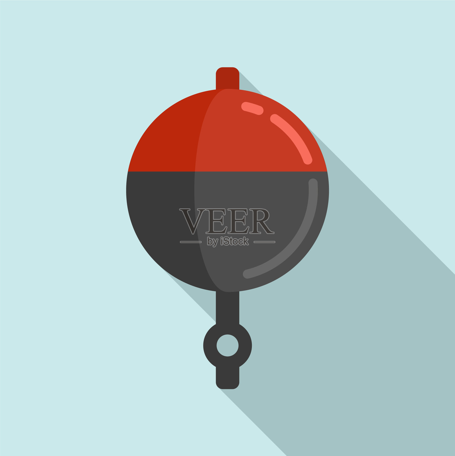 Bobber夹具图标平面风格插画图片素材