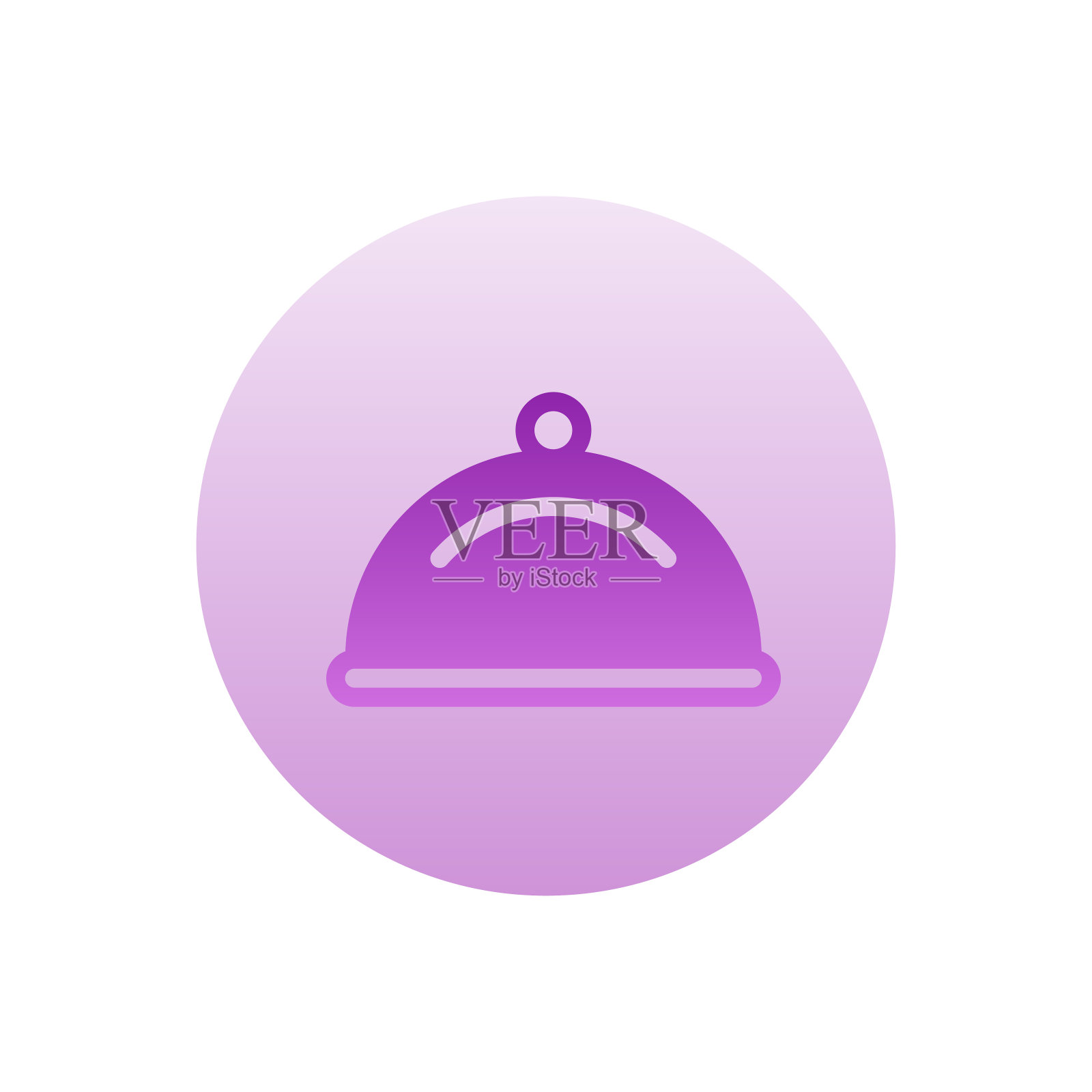 圆盘矢量梯度圆形图标。酒店和服务标志EPS 10插画图片素材