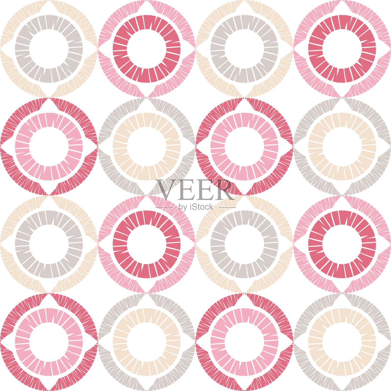 几何形状的马赛克。无缝模式。插画图片素材