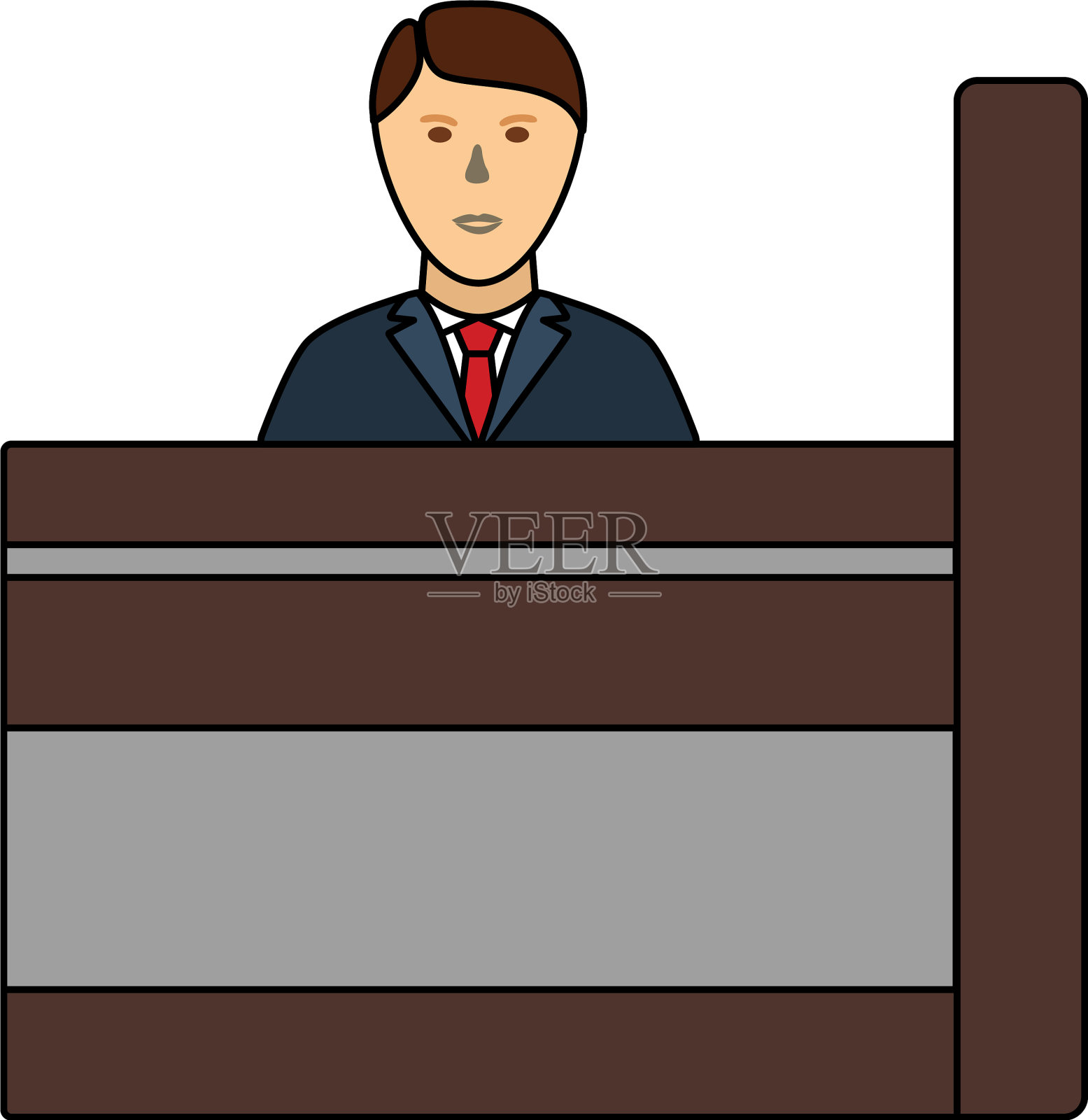 银行职员图标设计元素图片