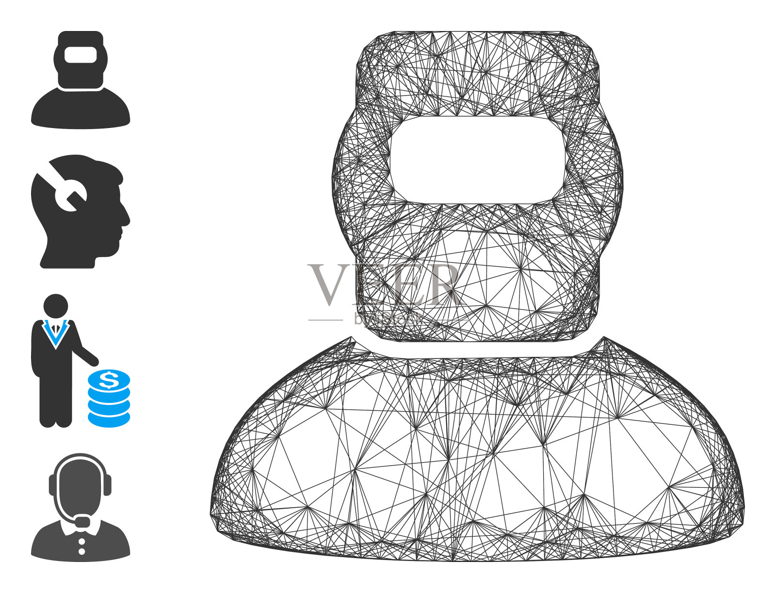 孵化的电焊网插画图片素材