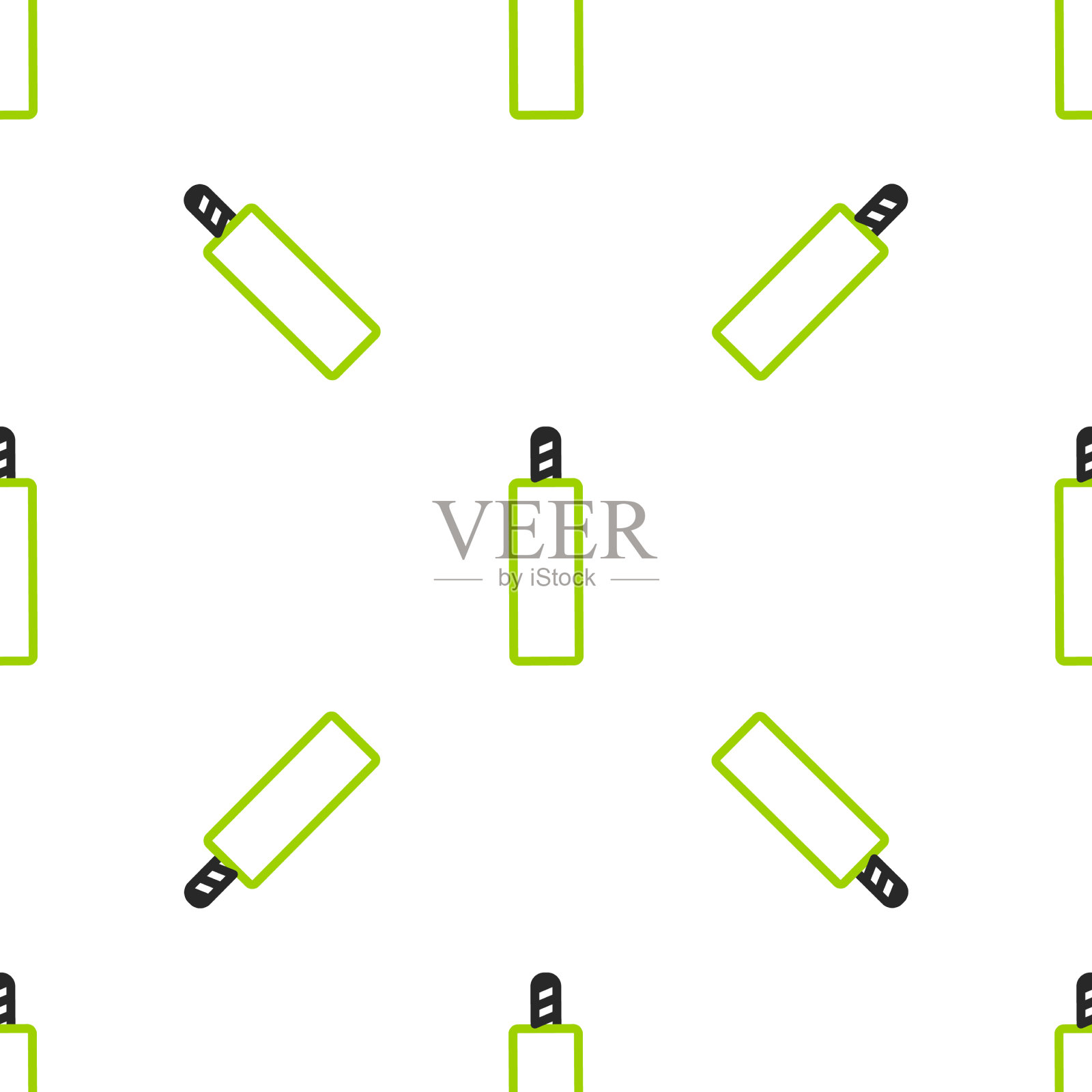 线引爆炸药炸弹棒图标隔离插画图片素材