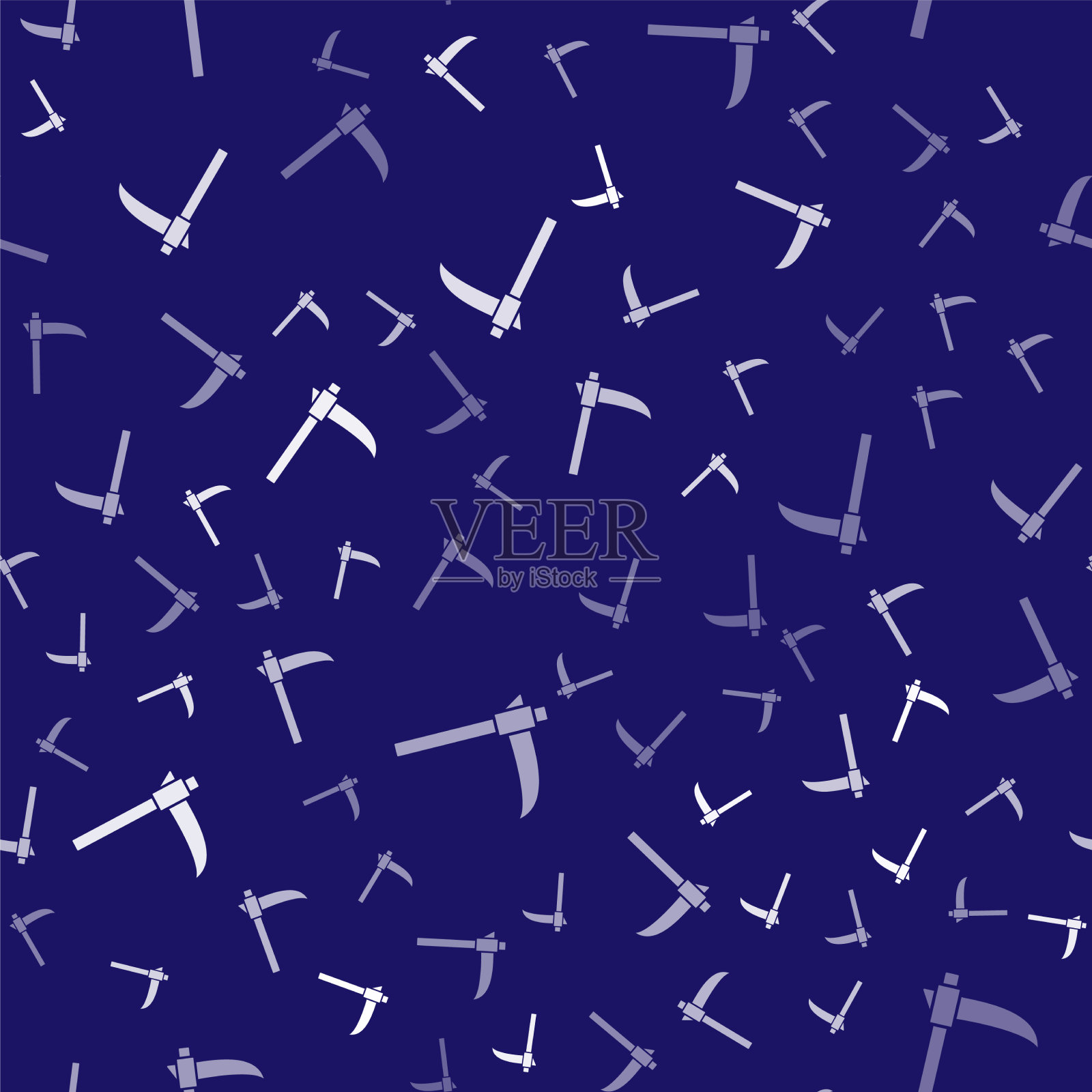 白色圆头孤立无缝图案上插画图片素材