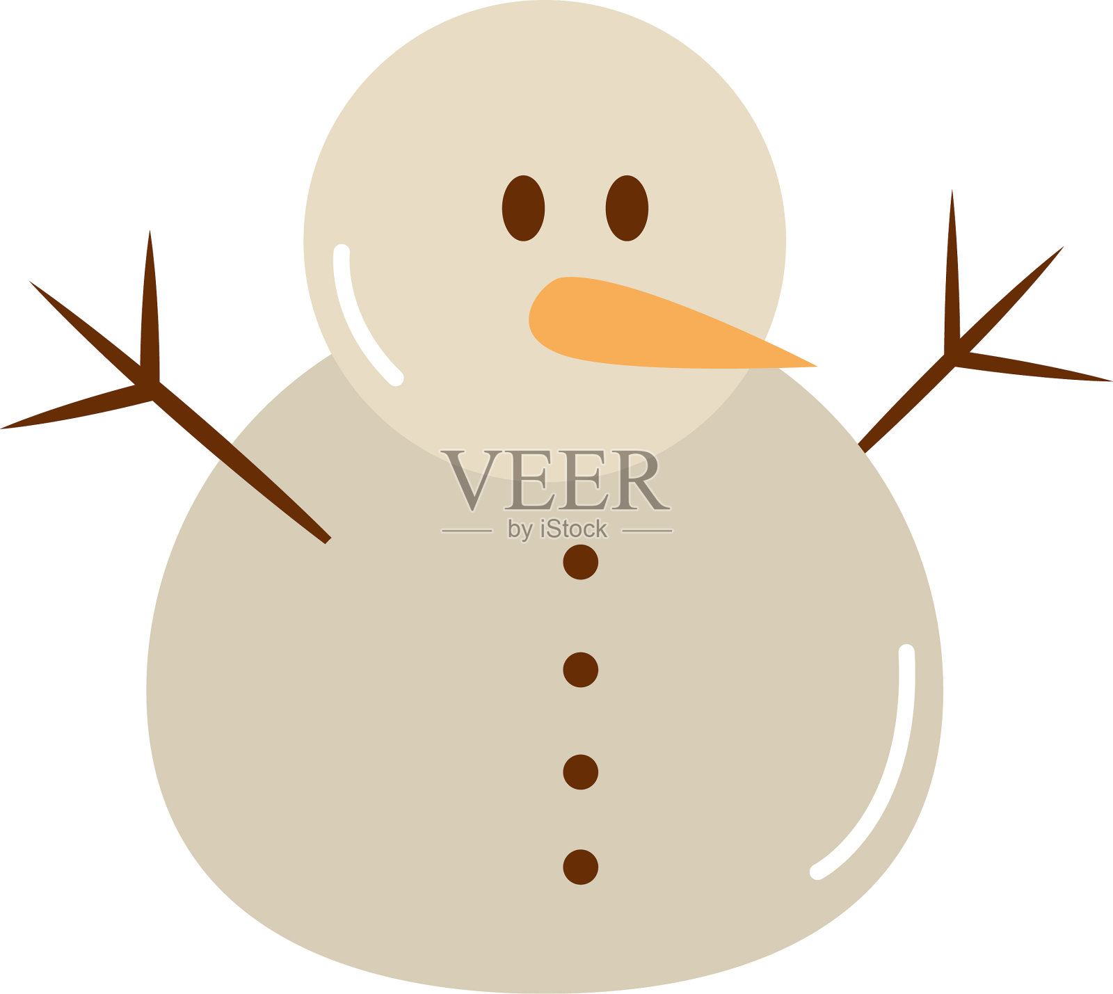 圣诞快乐雪人人物装饰设计元素图片