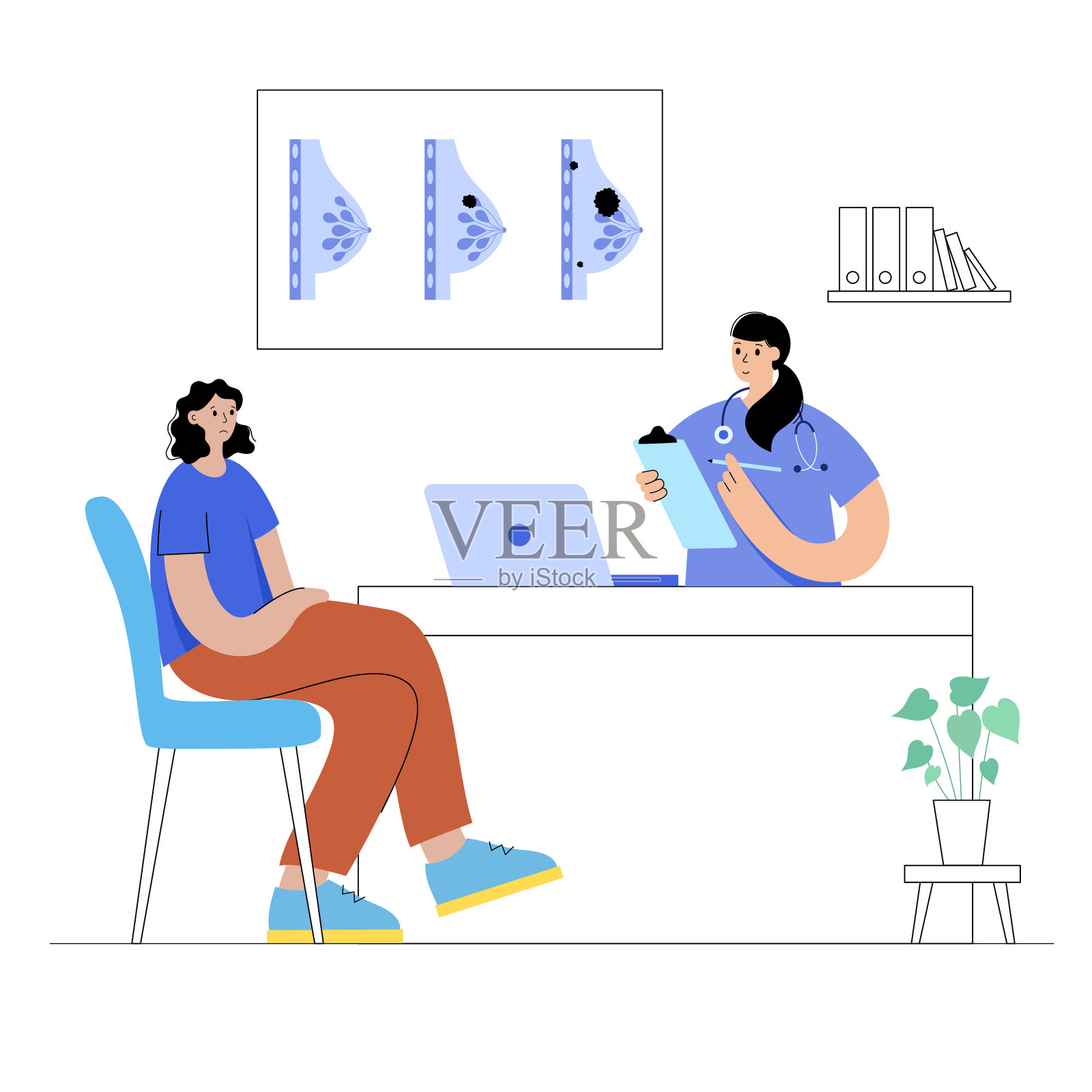 乳腺疾病的概念设计元素图片