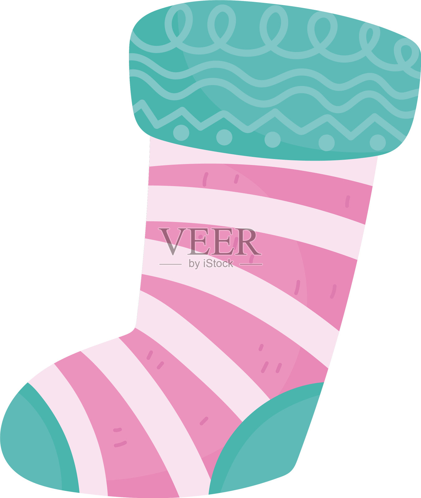 圣诞袜庆祝图标快乐设计元素图片