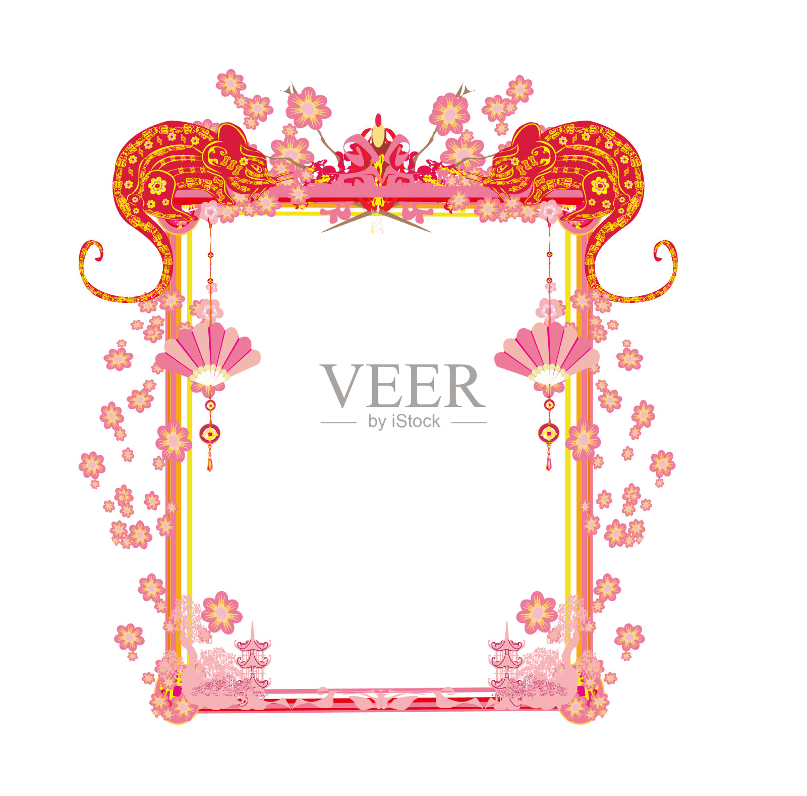 2020年春节快乐——鼠年快乐设计元素图片