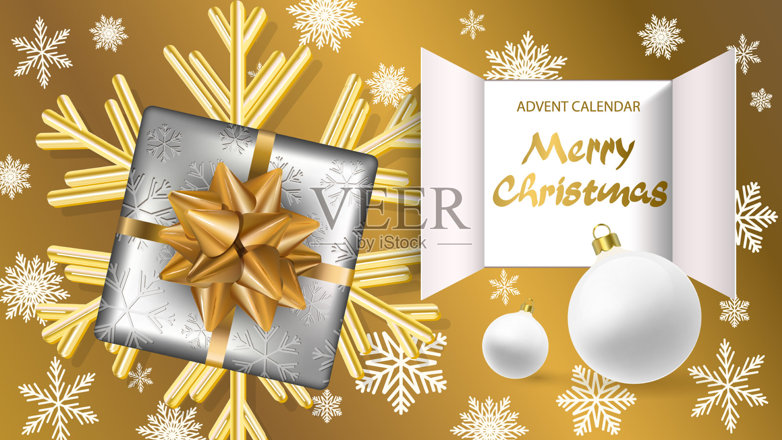 圣诞节到来的日历插画图片素材